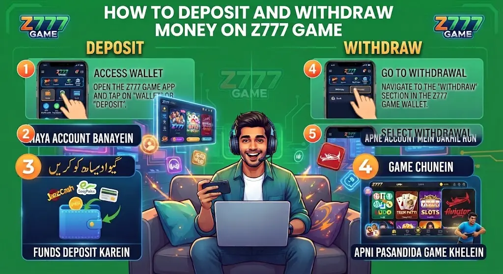 Home 7 Z777 Game Deposit and Withdraw